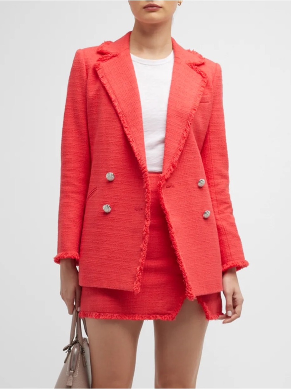 Veronica Beard Naveli Dickey Jacket Blazer Watermelon red size 10 NWT